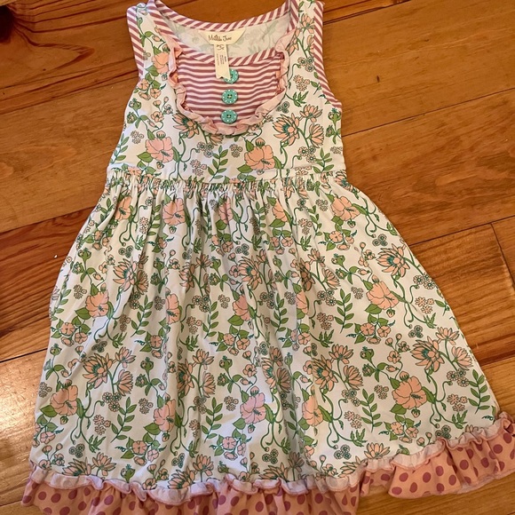 Matilda Jane Floral Dress with Pink and Green - Picture 1 of 3